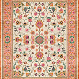 Contemporary Bright Floral Fusion(Ivory)