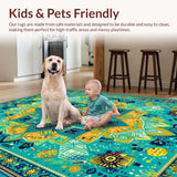 Elegant Blue Tone Geometric Weave(Blue)