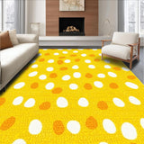 Ultra Soft Area Rug, Non Slip, Stain Resistant, Washable Area Rugs for Living Room, Bedroom, Charming Bright Color Fusion(Yellow)