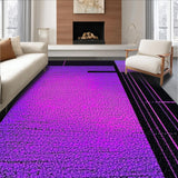 Ultra Soft Area Rug, Non Slip, Stain Resistant, Washable Area Rugs for Living Room, Bedroom, Chic Geometric Gaming Art(Purple)