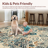 Elegant Woven Geometric Motif(Beige)