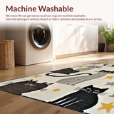 Ultra Soft Area Rug, Non Slip, Stain Resistant, Washable Area Rugs for Living Room, Bedroom, Rustic Neutral Toned Decor(Gray)