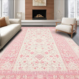 Ultra Soft Area Rug, Non Slip, Stain Resistant, Washable Area Rugs for Living Room, Bedroom, Pink Bow Accent Rug, Chic Decor(Pink)