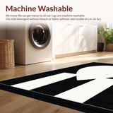 Modern Quirky Heart Patterned Mat(White)