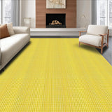 Ultra Soft Area Rug, Non Slip, Stain Resistant, Washable Area Rugs for Living Room, Bedroom, Bright Yellow Vintage Garden Motif(Yellow)