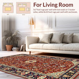 Chic Modern Ogee Style Motif(Red)