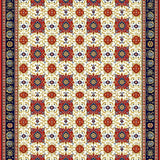 Ultra Soft Area Rug, Non Slip, Stain Resistant, Washable Area Rugs for Living Room, Bedroom, Vibrant Transitional Floral Motif(Red)