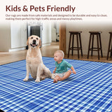 Charming Spring Checkered Aesthetic(Blue)