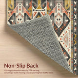 Ultra Soft Area Rug, Non Slip, Stain Resistant, Washable Area Rugs for Living Room, Bedroom, Runner Printed Non Slip Lightweight Foldable Hallway(Gray)