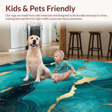 Gold Cracked Swirl Artistry(Blue)