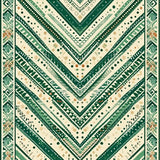 Low Profile Entryway with Beige Canvas and Green Modern Tribal Chevron Art(Green)