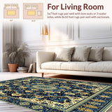 Ultra Soft Area Rug, Non Slip, Stain Resistant, Washable Area Rugs for Living Room, Bedroom, Neutral Bath for Bathroom Quick Dry Non Slip Microfiber(Blue)