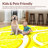 Playful Bright Yellow Motif(Yellow)