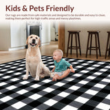 Cozy Cottage Style Plaid Print(Black)
