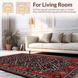 Contemporary Oversized Floral Motif(Red)