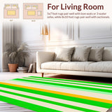 Contemporary Shaggy Green Delight(Green)