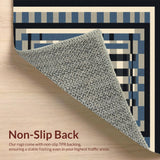 Elegant Modernist Black and White(Blue)