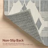 Elegant Ivory Geometric Weave(Gray)