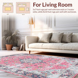 Charming Vintage Floral Print(Pink)