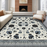 Chic Monochrome Floral Design(Ivory)