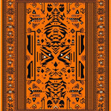 Ultra Soft Area Rug, Non Slip, Stain Resistant, Washable Area Rugs for Living Room, Bedroom, Charming Kids’ Adventure Concept(Orange)