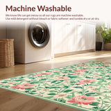 Ultra Soft Area Rug, Non Slip, Stain Resistant, Washable Area Rugs for Living Room, Bedroom, Charming Earthy Tones Arrangement(Ivory)