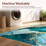 Elegant Gold Veined Aesthetic(Blue)