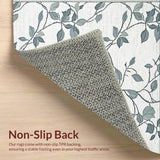 Ultra Soft Area Rug, Non Slip, Stain Resistant, Washable Area Rugs for Living Room, Bedroom, Sleek Contemporary Symmetrical Artwork(Gray)
