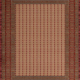 Ultra Soft Area Rug, Non Slip, Stain Resistant, Washable Area Rugs for Living Room, Bedroom, Charming Multicolor Textured Weave(Brown)