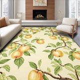 Beige Field Apple Grove Mats Latex Back Non Slip Area(Beige)