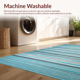Eclectic Aqua Striped Motif(Blue)