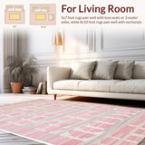 Contemporary Pastel Shaggy Design(Pink)