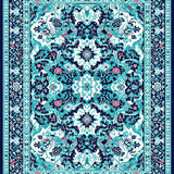 Colorful Linear Art Deco Influence(Blue)