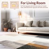 Ultra Soft Area Rug, Non Slip, Stain Resistant, Washable Area Rugs for Living Room, Bedroom, Non Skid Abstract Entry Beige & Grey Tones Modern Indoor Mat(Gray)