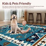 Luxurious Geometric Tiled Arrangement(Blue)