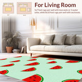 Ultra Soft Area Rug, Non Slip, Stain Resistant, Washable Area Rugs for Living Room, Bedroom, Artistic Juicy Fruit Appeal(Red)