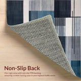 Ultra Soft Area Rug, Non Slip, Stain Resistant, Washable Area Rugs for Living Room, Bedroom, Elegant Modern Abstract Aesthetic(Gray)