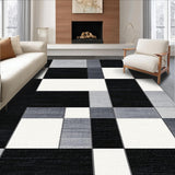 Classic Black and Cream Checkers Design(Black)