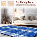 Cozy Gingham Patterned Delight(Blue)