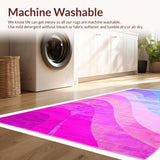 Ultra Soft Area Rug, Non Slip, Stain Resistant, Washable Area Rugs for Living Room, Bedroom, Unicorn Aesthetic Toddler Room Plush Rug(Blue)