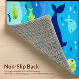 Charming Round Marine Life Motif(Blue)