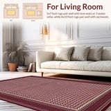 Contemporary Tiled Geometric Shape(Red)