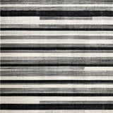 Ultra Soft Area Rug, Non Slip, Stain Resistant, Washable Area Rugs for Living Room, Bedroom, Elegant Black and White Stripe Floor Covering(Black)
