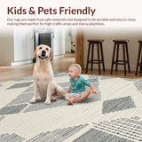Elegant Ivory Geometric Weave(Gray)