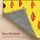 Ultra Soft Area Rug, Non Slip, Stain Resistant, Washable Area Rugs for Living Room, Bedroom, Charming Child-Friendly Decor Element(Yellow)