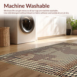 Ultra Soft Area Rug, Non Slip, Stain Resistant, Washable Area Rugs for Living Room, Bedroom, Vibrant Cowhide Graphic Statement Piece(Beige)