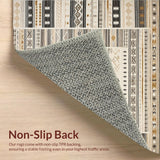 Ultra Soft Area Rug, Non Slip, Stain Resistant, Washable Area Rugs for Living Room, Bedroom, Soft Neutral Chunky Weave(Beige)