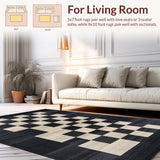 Stylish Distressed Checker Design(Black)