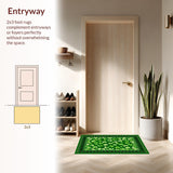 Artistic Plaid and Clover Blend(Green)