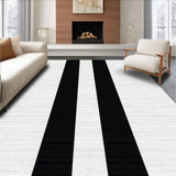 Chic Black and White Striped Elegance(Black)